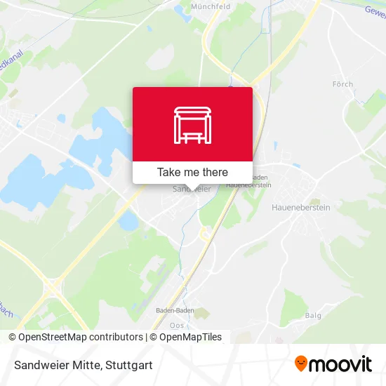 Карта Sandweier Mitte