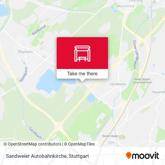 Sandweier Autobahnkirche map