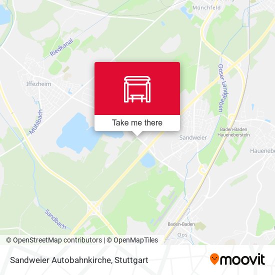 Sandweier Autobahnkirche map