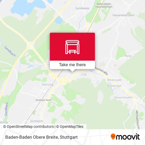 Карта Baden-Baden Obere Breite