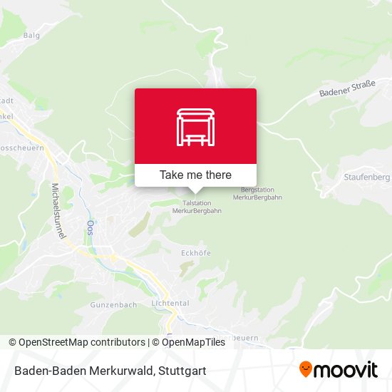 Baden-Baden Merkurwald map