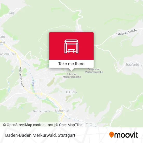 Карта Baden-Baden Merkurwald
