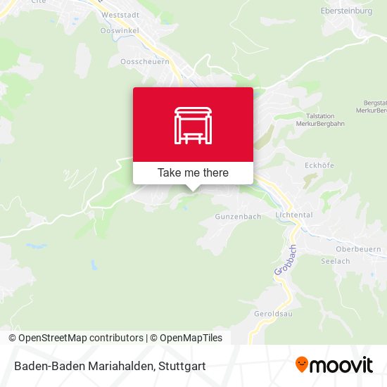 Baden-Baden Mariahalden map