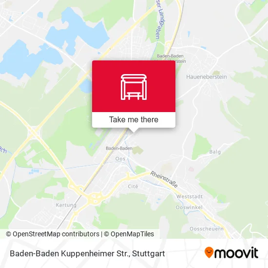 Карта Baden-Baden Kuppenheimer Str.