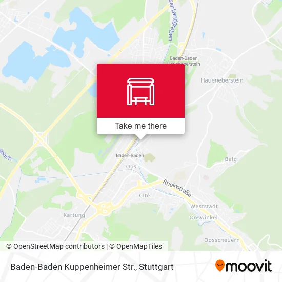 Карта Baden-Baden Kuppenheimer Str.
