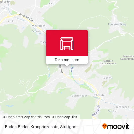 Карта Baden-Baden Kronprinzenstr.