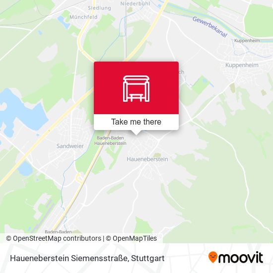 Haueneberstein Siemensstraße map