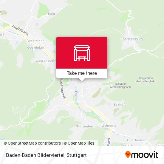 Карта Baden-Baden Bäderviertel