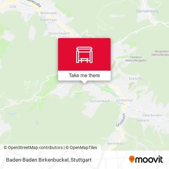 Карта Baden-Baden Birkenbuckel