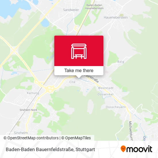 Карта Baden-Baden Bauernfeldstraße