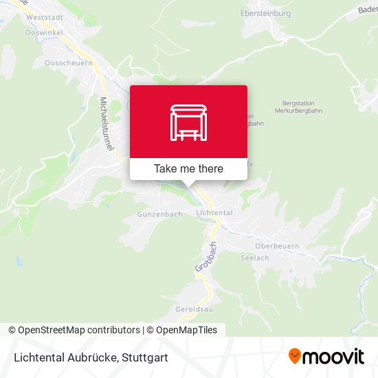 Lichtental Aubrücke map