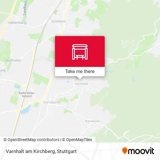 Карта Varnhalt am Kirchberg