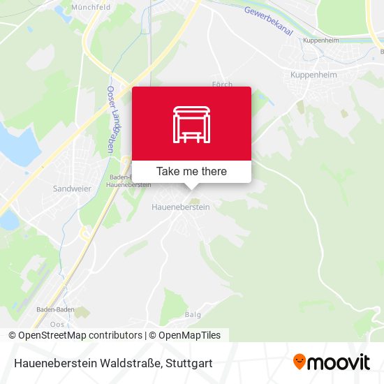 Haueneberstein Waldstraße map