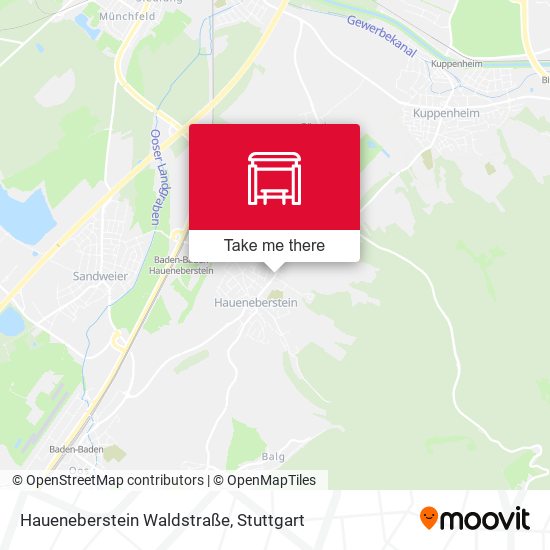 Haueneberstein Waldstraße map