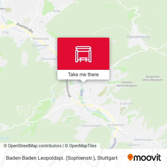 Карта Baden-Baden Leopoldspl. (Sophienstr.)