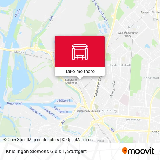 Карта Knielingen Siemens Gleis 1