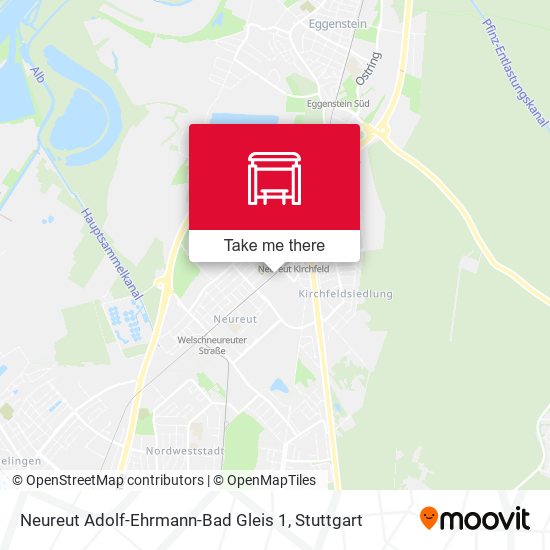 Карта Neureut Adolf-Ehrmann-Bad Gleis 1