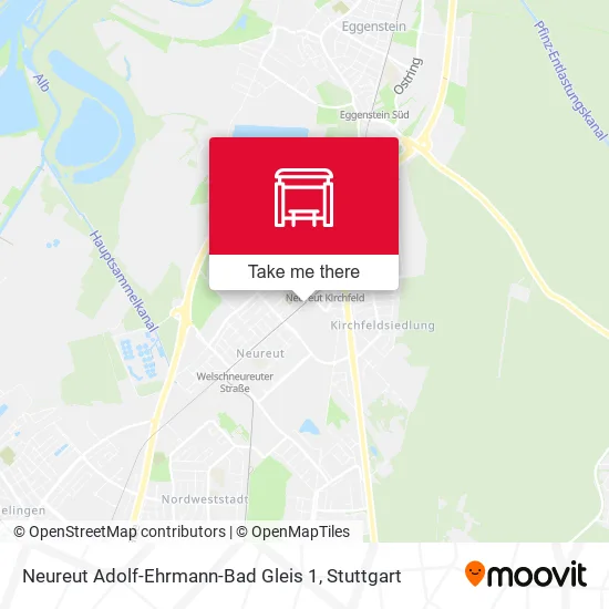 Карта Neureut Adolf-Ehrmann-Bad Gleis 1