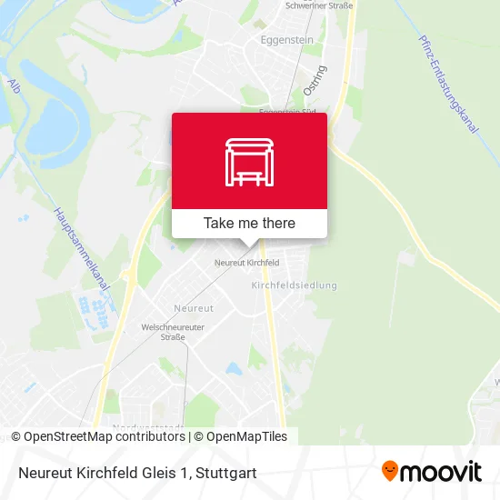 Карта Neureut Kirchfeld Gleis 1