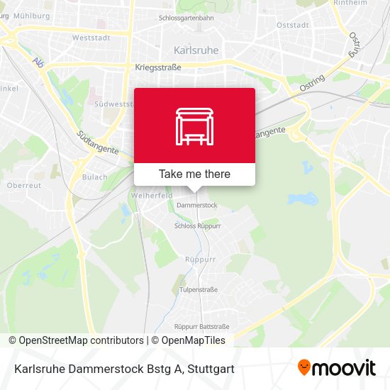 Карта Karlsruhe Dammerstock Bstg A