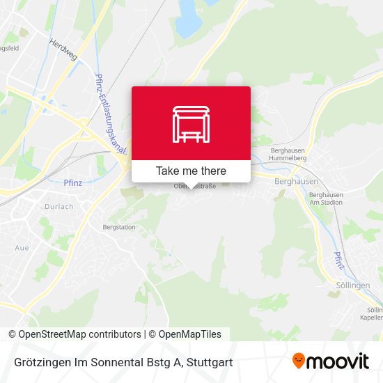 Grötzingen Im Sonnental Bstg A map