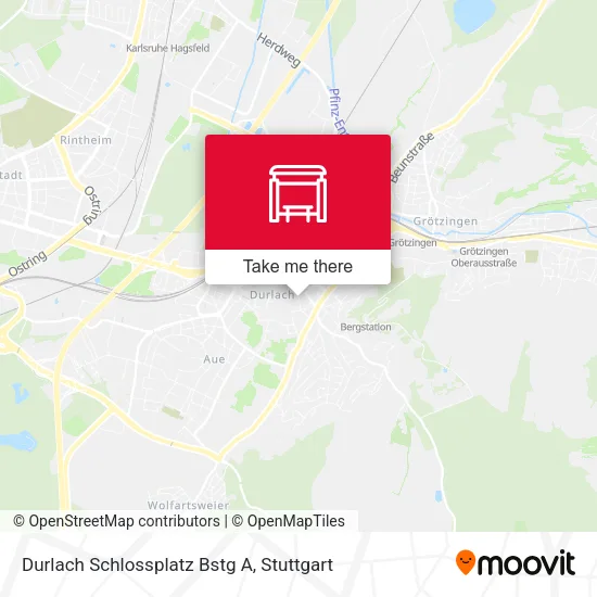 Карта Durlach Schlossplatz Bstg A