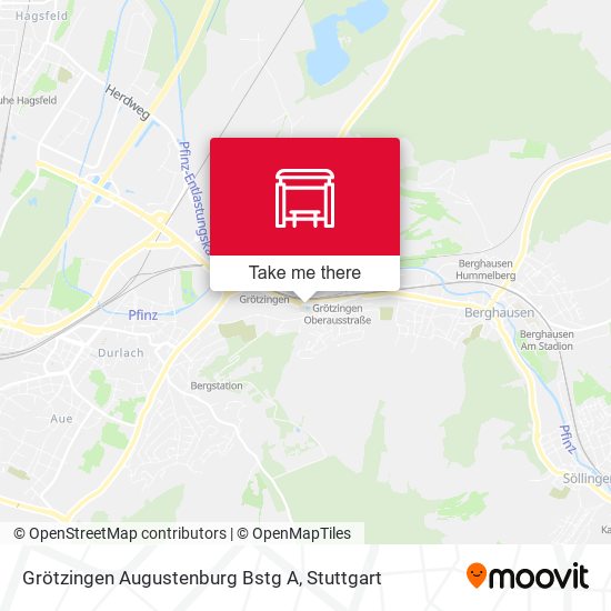Grötzingen Augustenburg Bstg A map