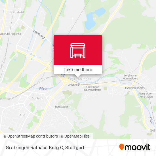 Карта Grötzingen Rathaus Bstg C