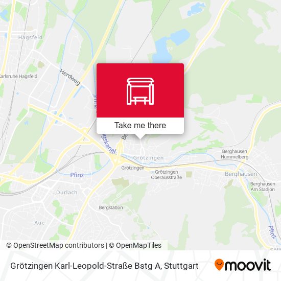 Grötzingen Karl-Leopold-Straße Bstg A map
