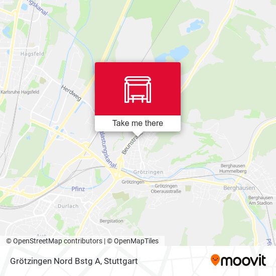 Карта Grötzingen Nord Bstg A