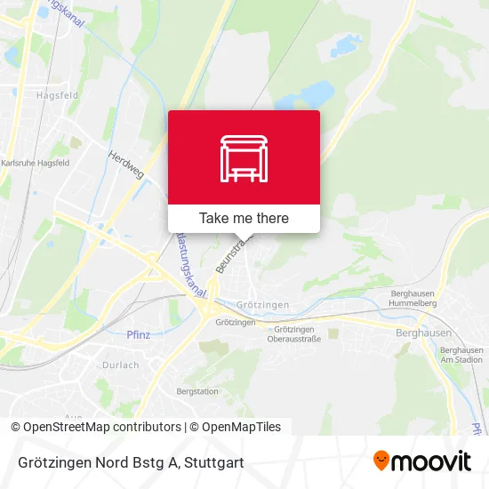 Карта Grötzingen Nord Bstg A