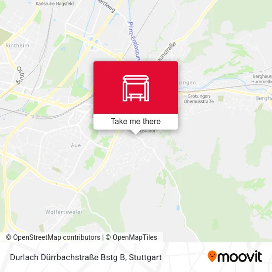 Карта Durlach Dürrbachstraße Bstg B