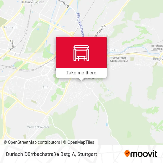 Карта Durlach Dürrbachstraße Bstg A
