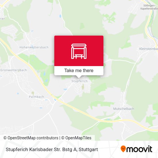 Stupferich Karlsbader Str. Bstg A map