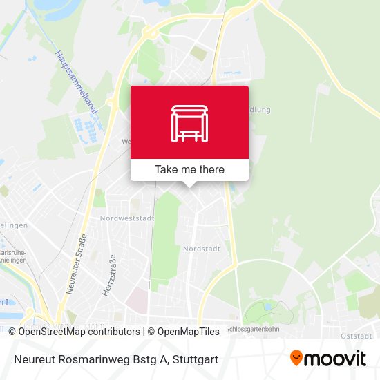 Neureut Rosmarinweg Bstg A map
