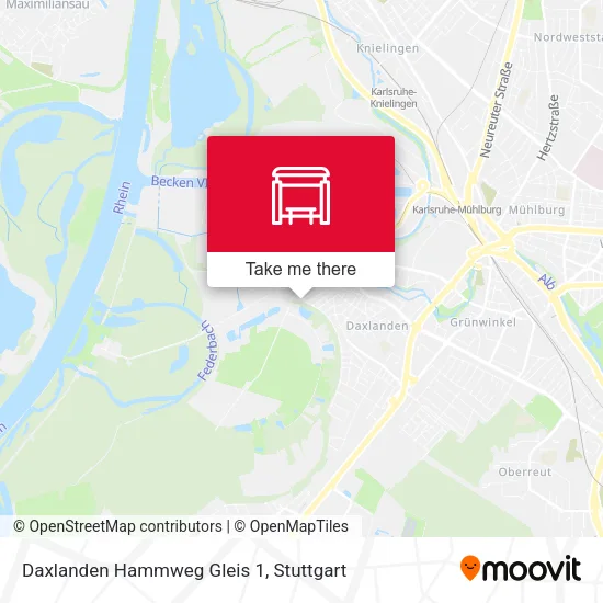 Карта Daxlanden Hammweg Gleis 1