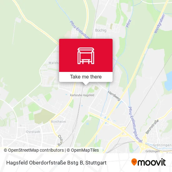 Карта Hagsfeld Oberdorfstraße Bstg B