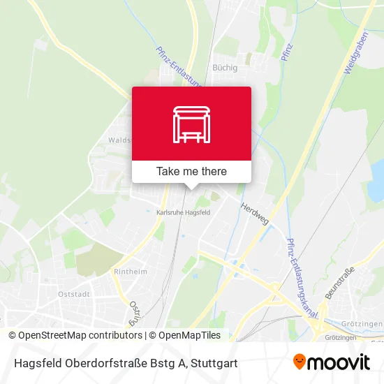 Карта Hagsfeld Oberdorfstraße Bstg A