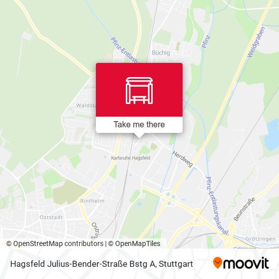 Hagsfeld Julius-Bender-Straße Bstg A map