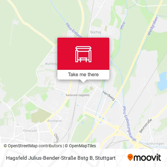 Карта Hagsfeld Julius-Bender-Straße Bstg B