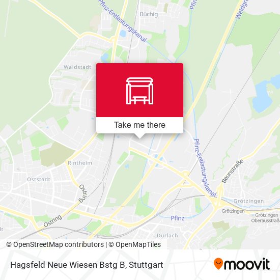 Карта Hagsfeld Neue Wiesen Bstg B