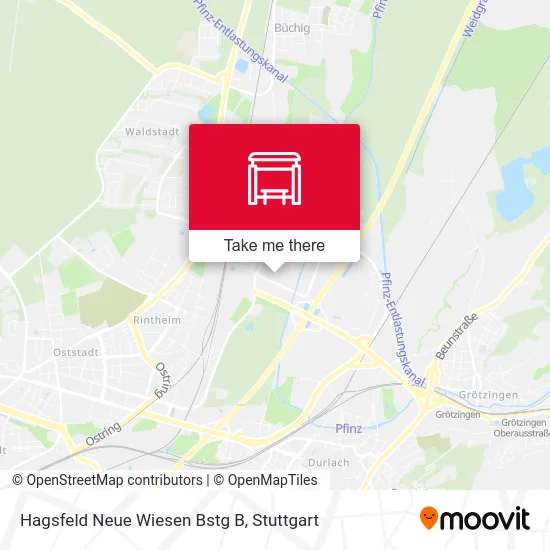 Карта Hagsfeld Neue Wiesen Bstg B