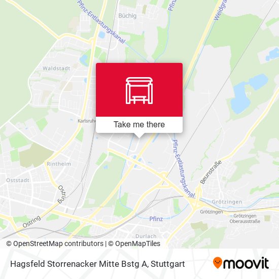 Карта Hagsfeld Storrenacker Mitte Bstg A