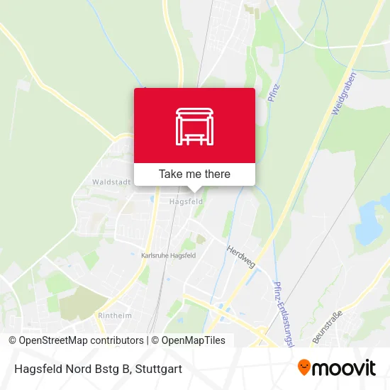 Карта Hagsfeld Nord Bstg B