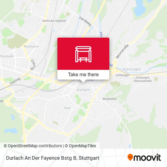Durlach An Der Fayence Bstg B map