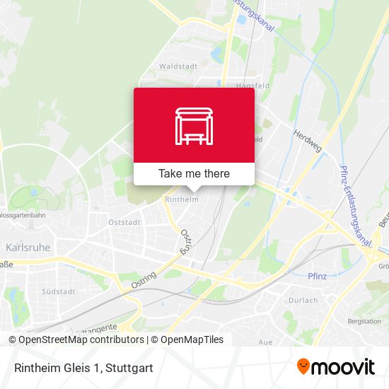 Карта Rintheim Gleis 1
