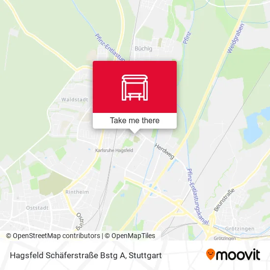 Карта Hagsfeld Schäferstraße Bstg A
