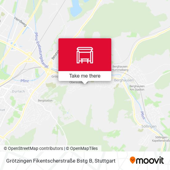 Grötzingen Fikentscherstraße Bstg B map