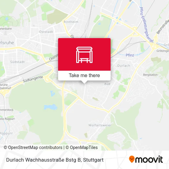Карта Durlach Wachhausstraße Bstg B