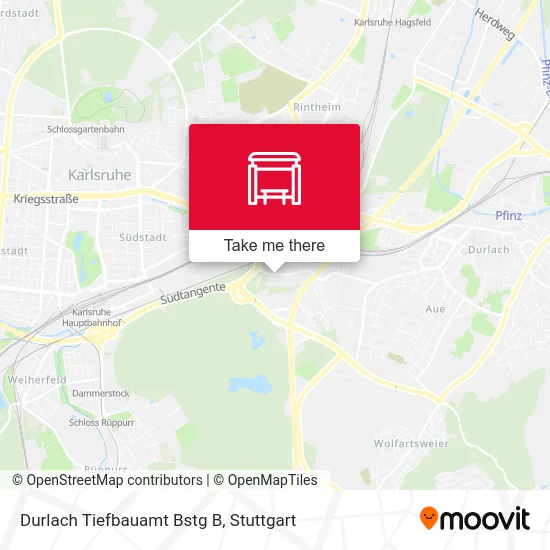 Карта Durlach Tiefbauamt Bstg B